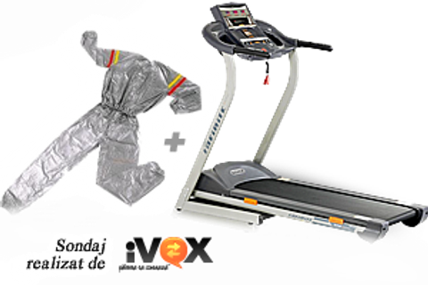 Bandă de alergat DHS 1910EB + costum saună