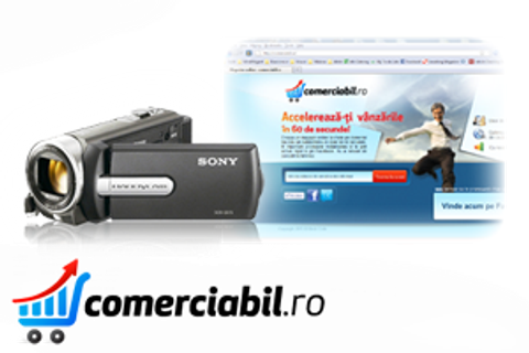 Un magazin online la cheie pe platforma comerciabil.ro sau o camera video Sony DCR-SX15