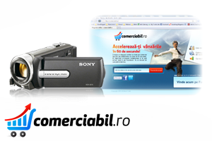 Un magazin online la cheie pe platforma comerciabil.ro sau o camera video Sony DCR-SX15